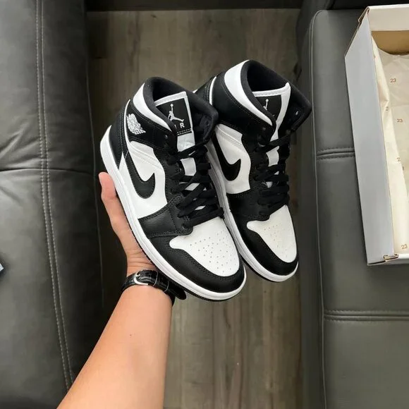 Nike Air Jordan 1 Mid SE AJ1 Panda Elephant Men Casual Shoes Sneakers